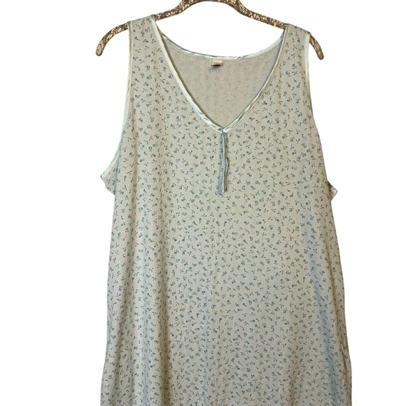 Pink Victoria Secret  Light Blue Nightgown with Flowers - Picture 1 of 6